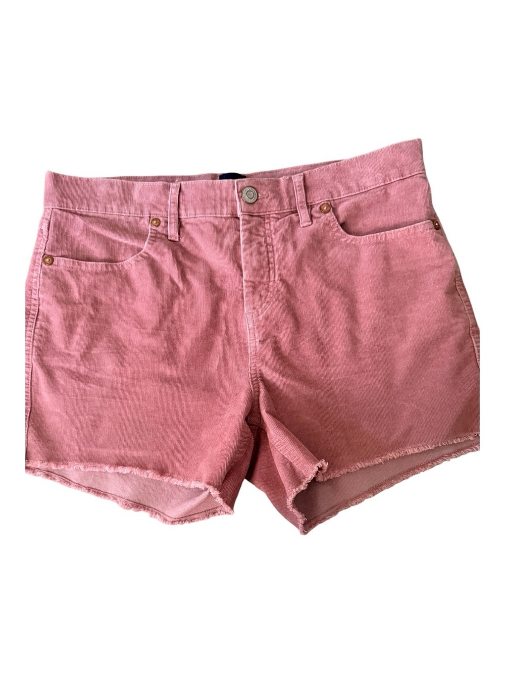 GAP Pink corduroy Cutoff Shorts lightweight summer feminine collegiate feminine